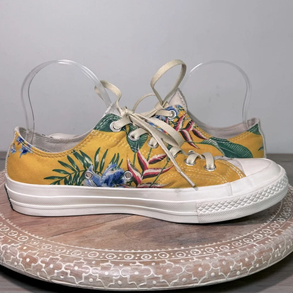 Converse Chuck 70 Renew Low Top Recycled Hawaiian Shirts Two Sided Size 7 M 9W‎ - Picture 5 of 12